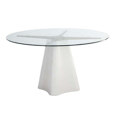 MODA DINING TABLE - WHITE - 55"