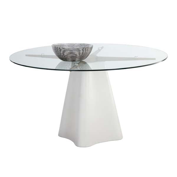 MODA DINING TABLE - WHITE - 55"