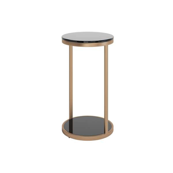 Benjamin End Table - Antique Brass