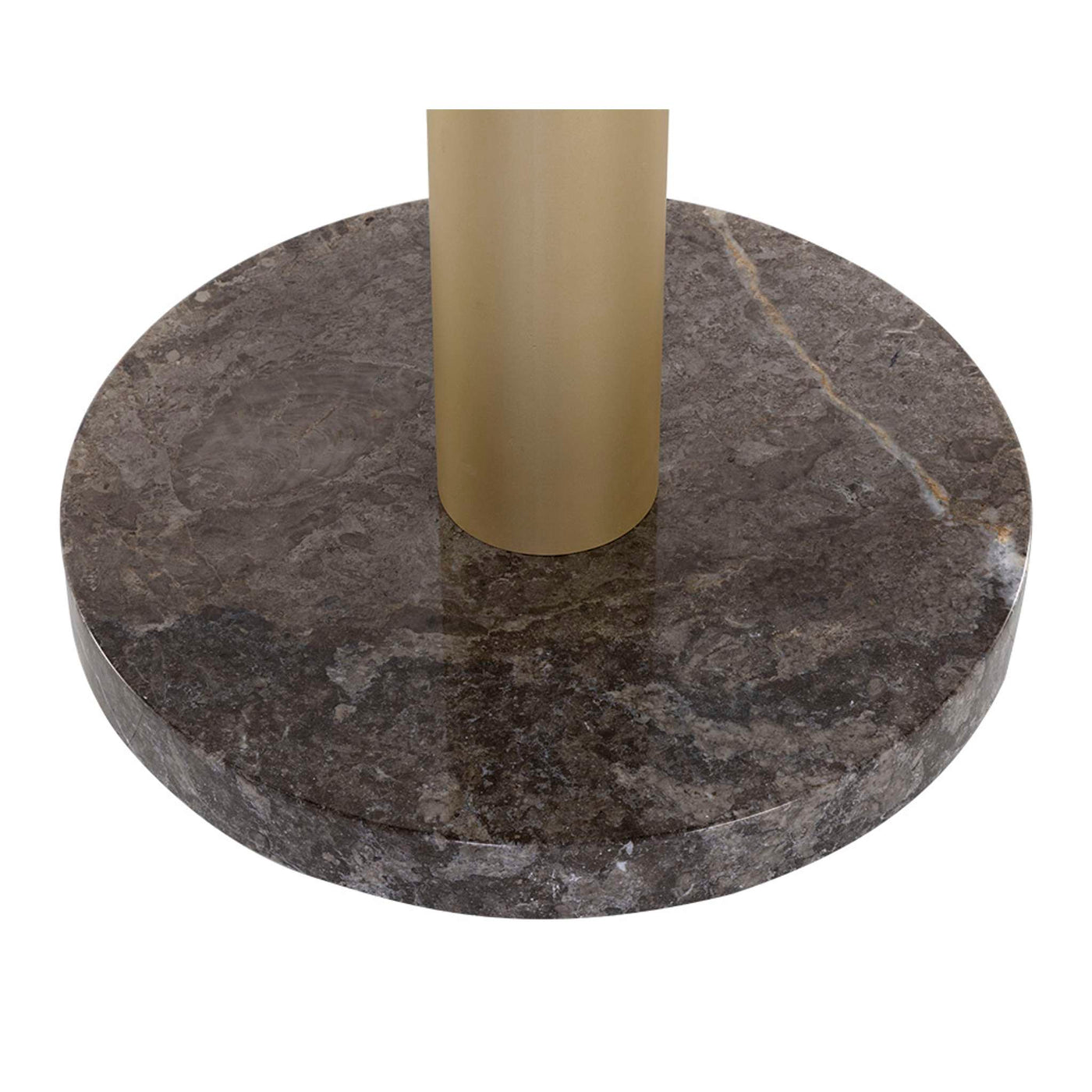 Monaco Bar Table - Gold - Grey Marble / Charcoal Grey