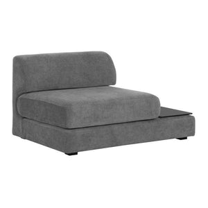 HARMONY MODULAR - ARMLESS CHAIR - RIGHT SHELF - DANNY DARK GREY