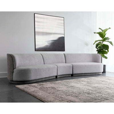 Jaclyn Modular - Sectional - Egypt Light Grey/Danny Medium Grey