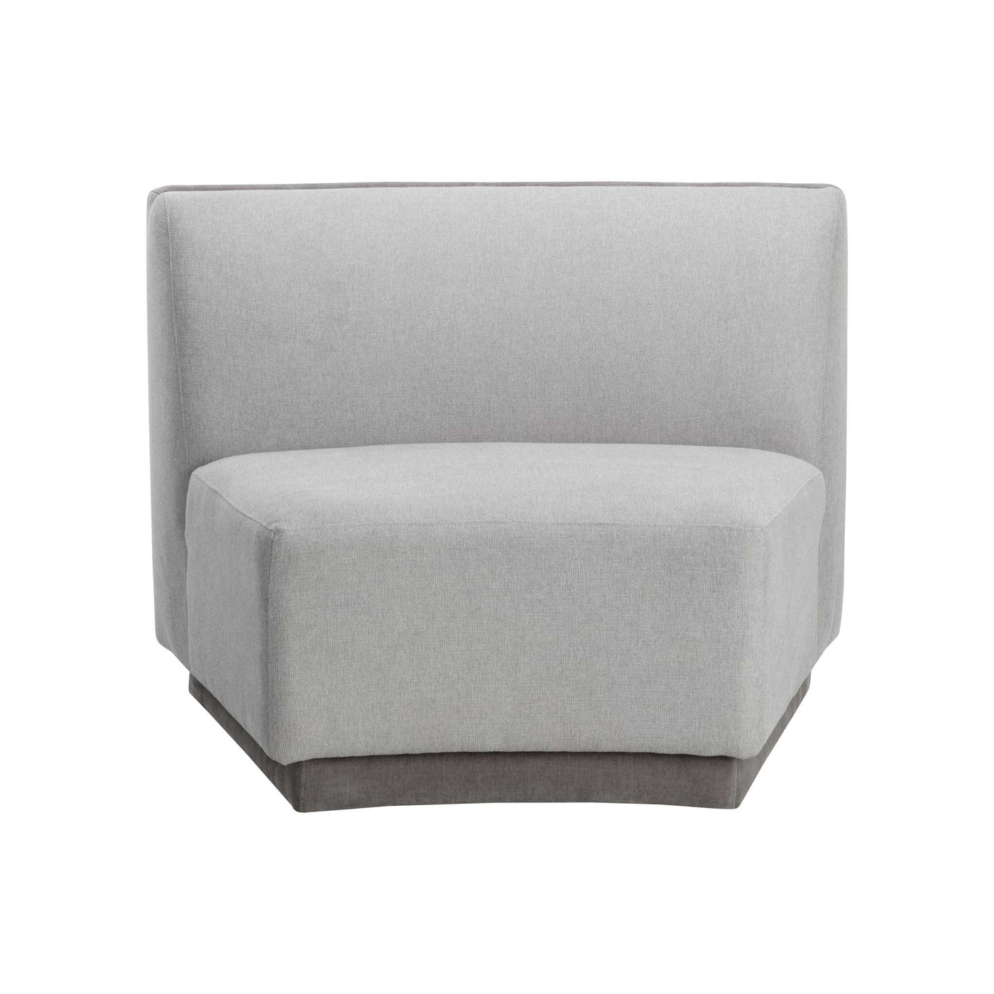 Jaclyn Modular - Armless Chair - Egypt Light Grey / Danny Medium Grey