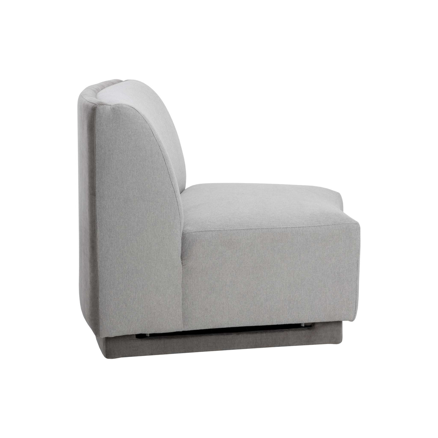 Jaclyn Modular - Armless Chair - Egypt Light Grey / Danny Medium Grey