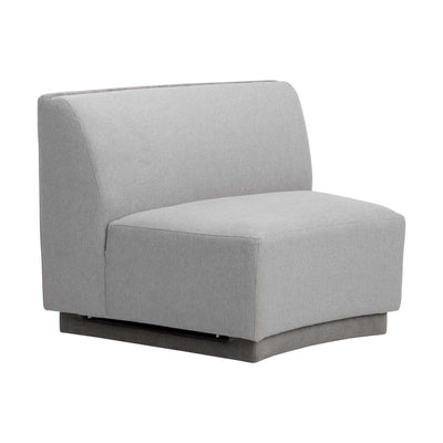 JACLYN MODULAR - ARMLESS CHAIR - EGYPT LIGHT GREY / DANNY MEDIUM GREY