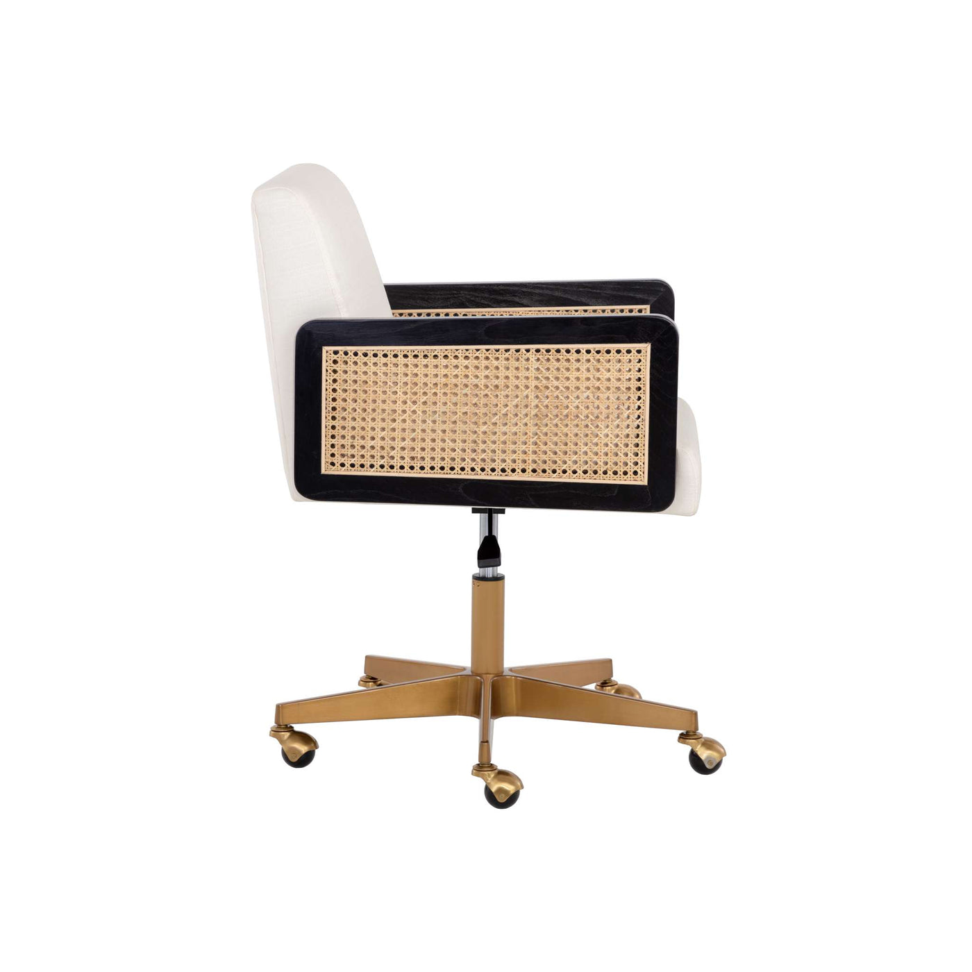 CLAUDETTE OFFICE CHAIR - LINOSO IVORY