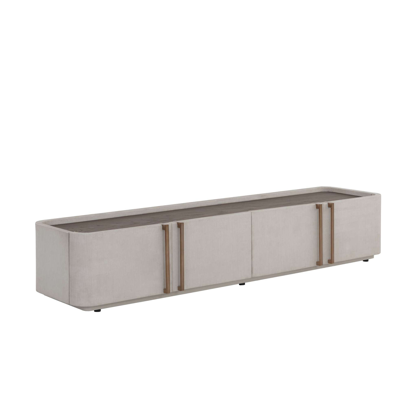 Jamille Media Console And Cabinet - Cream