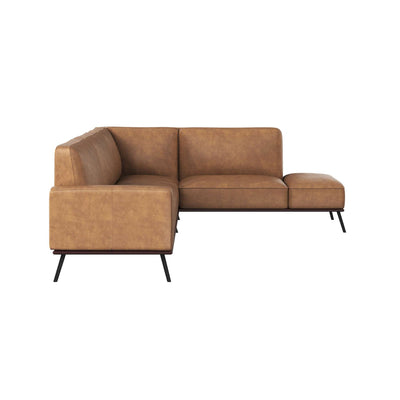 BRANDI SOFA CHAISE - RAF - CAMEL LEATHER