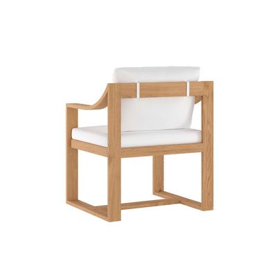 TAHITI DINING ARMCHAIR - STINSON WHITE