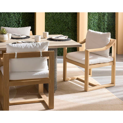 Tahiti Dining Armchair - Stinson White