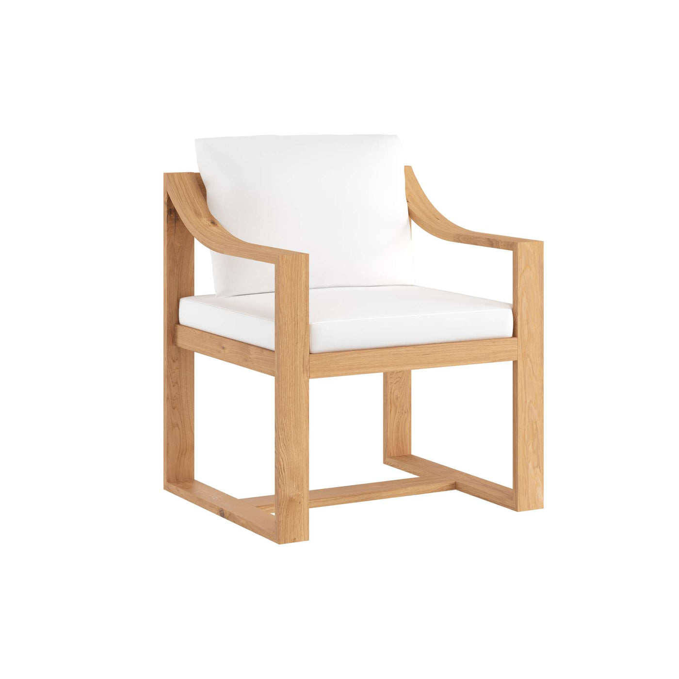 Tahiti Dining Armchair - Stinson White