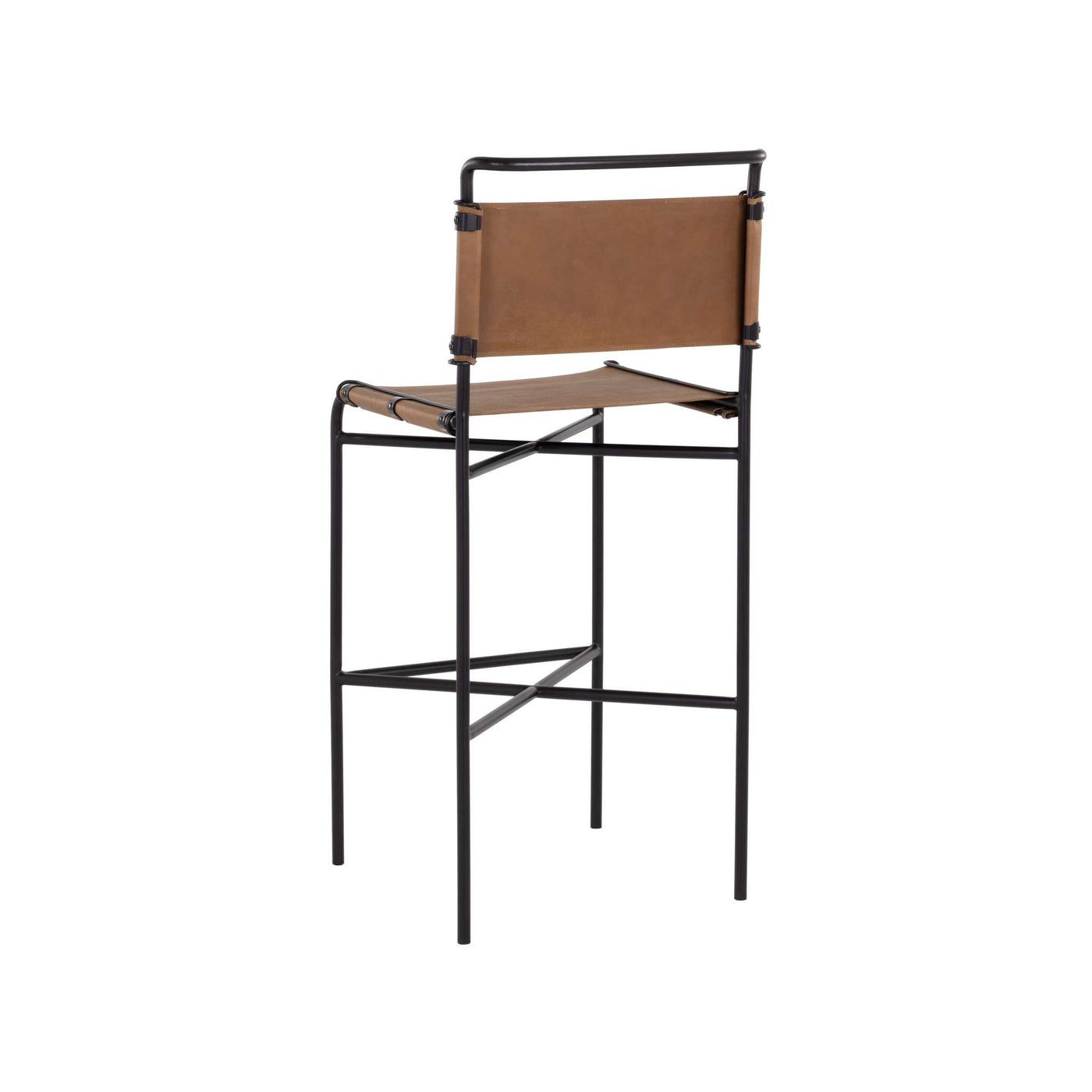 CORRIGAN BARSTOOL - COGNAC LEATHER