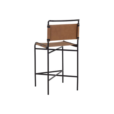 Corrigan Counter Stool - Cognac Leather