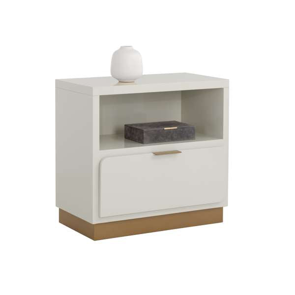 JENKINS NIGHTSTAND - HIGH GLOSS CREAM