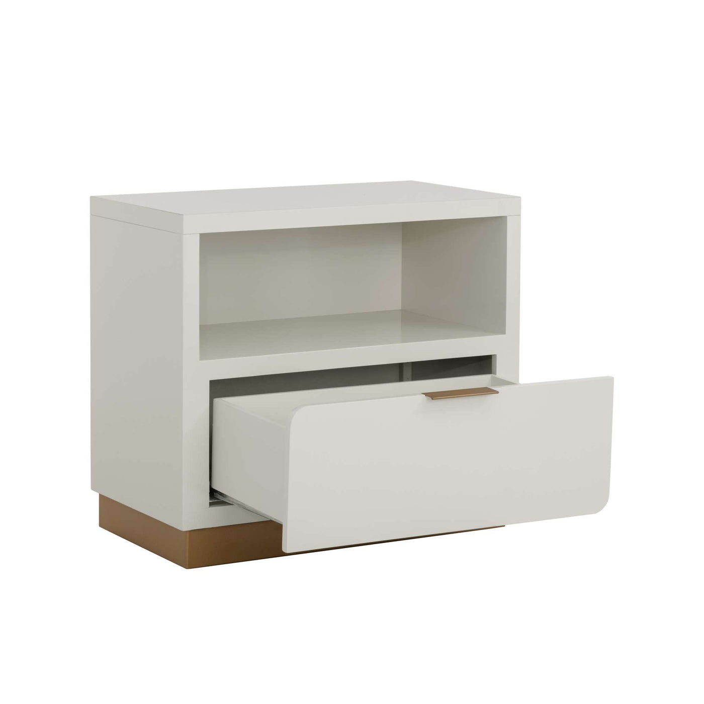 Jenkins Nightstand - High Gloss Cream