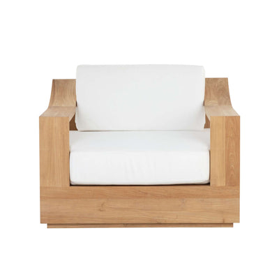 Tahiti Swivel Lounge Chair - Stinson White