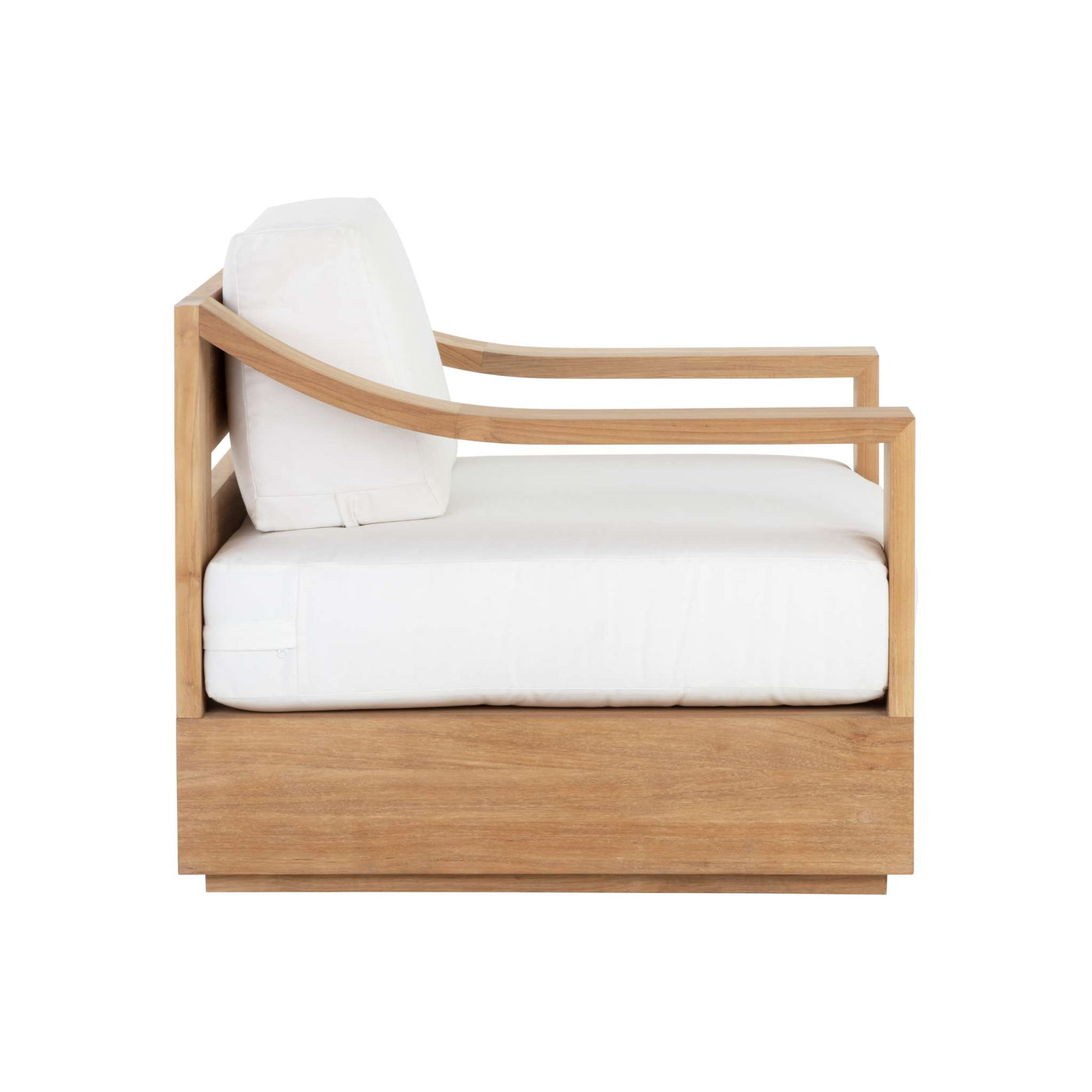 Tahiti Swivel Lounge Chair - Stinson White