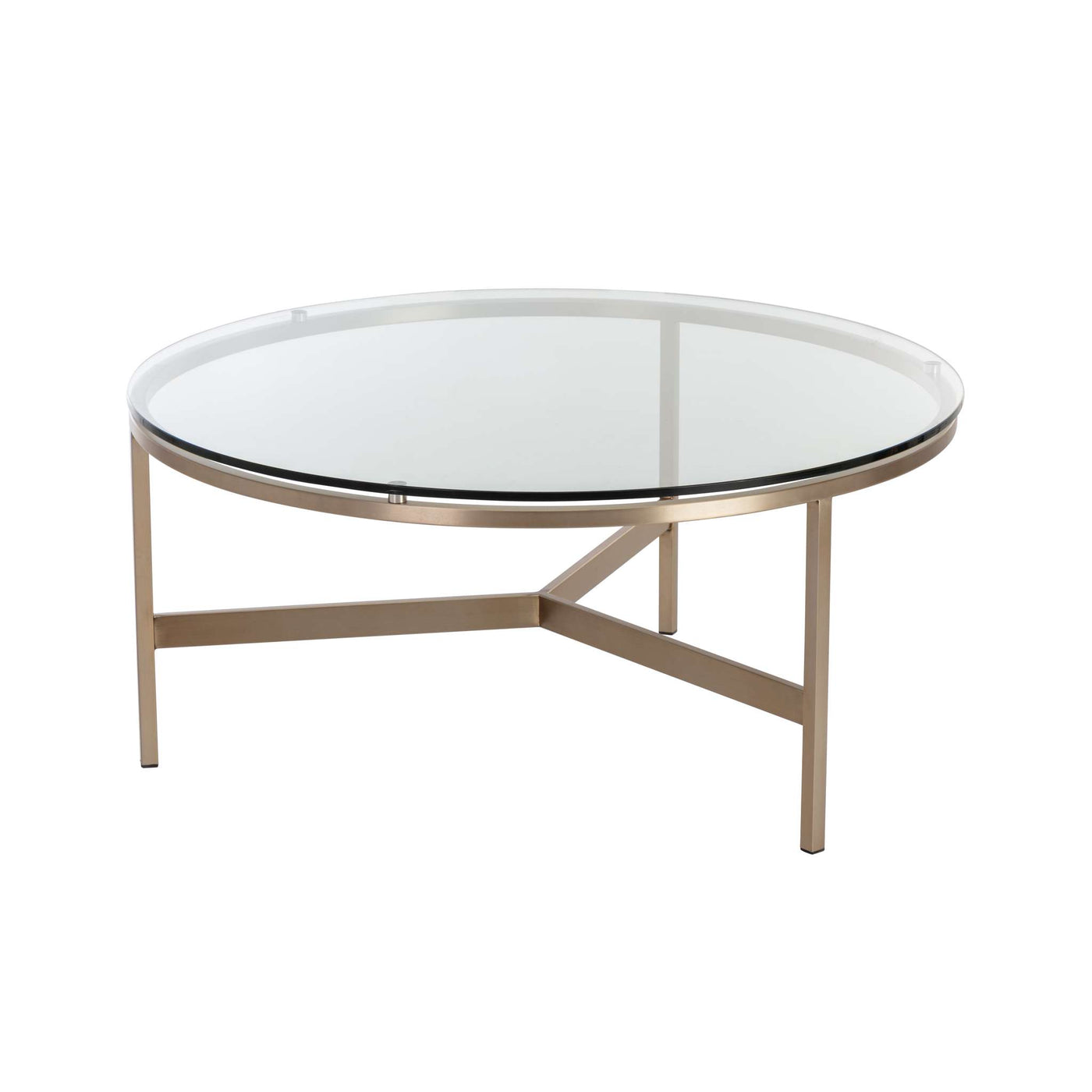 Flato Coffee Table - Antique Brass