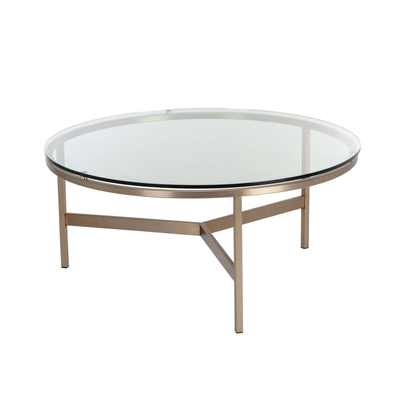 FLATO COFFEE TABLE - ANTIQUE BRASS