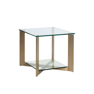 XAVIER SIDE TABLE - ANTIQUE BRASS