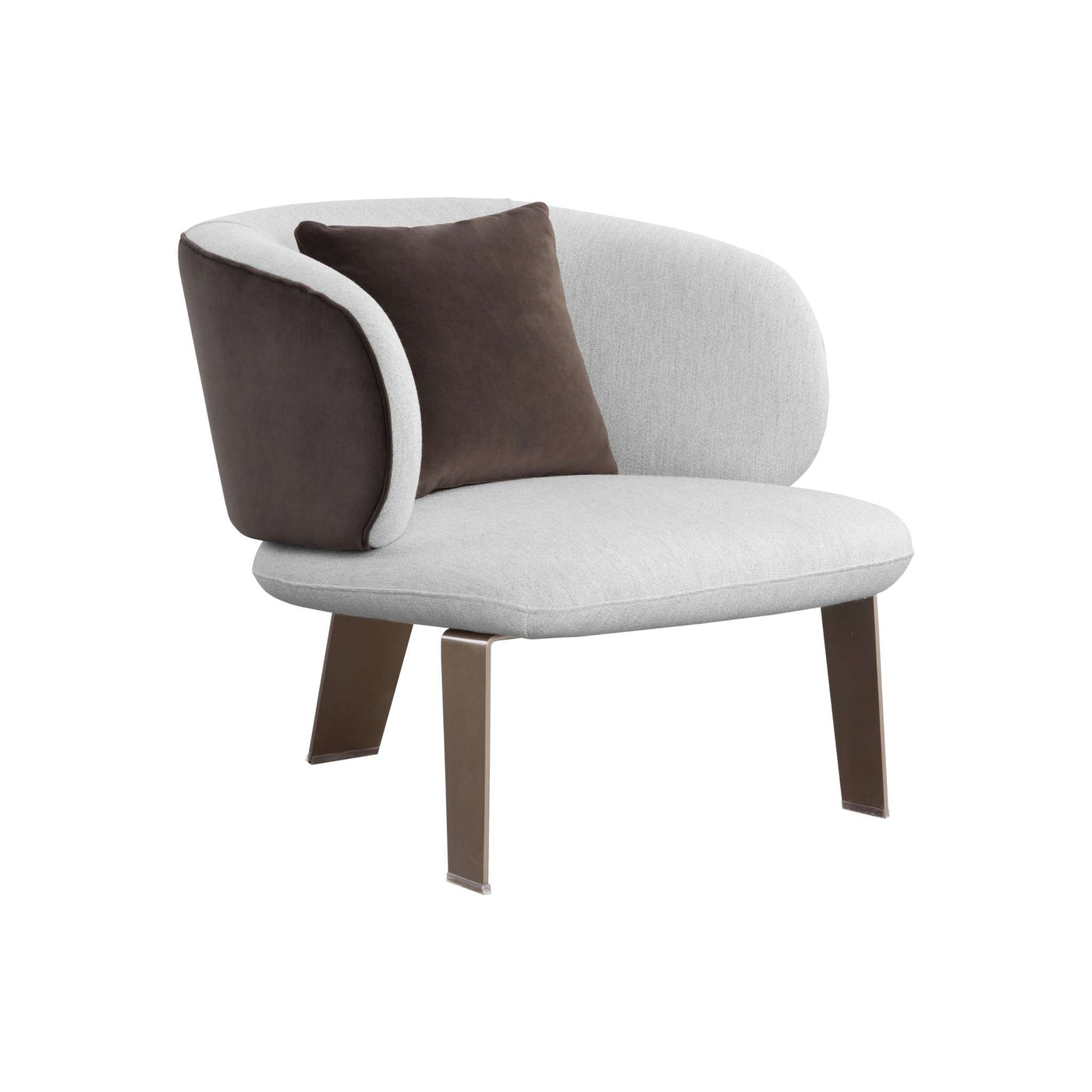 Garry Lounge Chair - San Remo Winter Cloud / Meg Ash