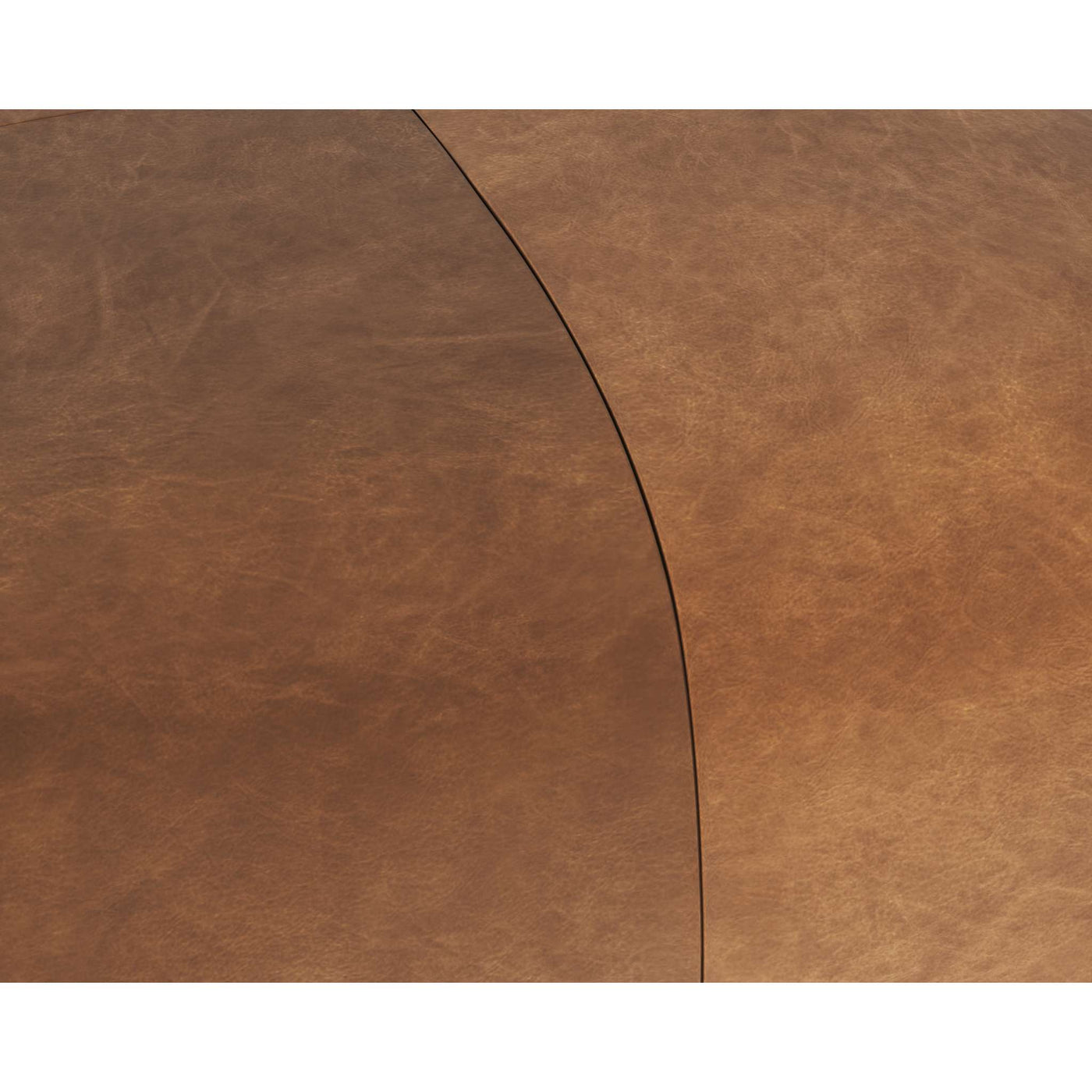 ELIO OTTOMAN - COGNAC LEATHER