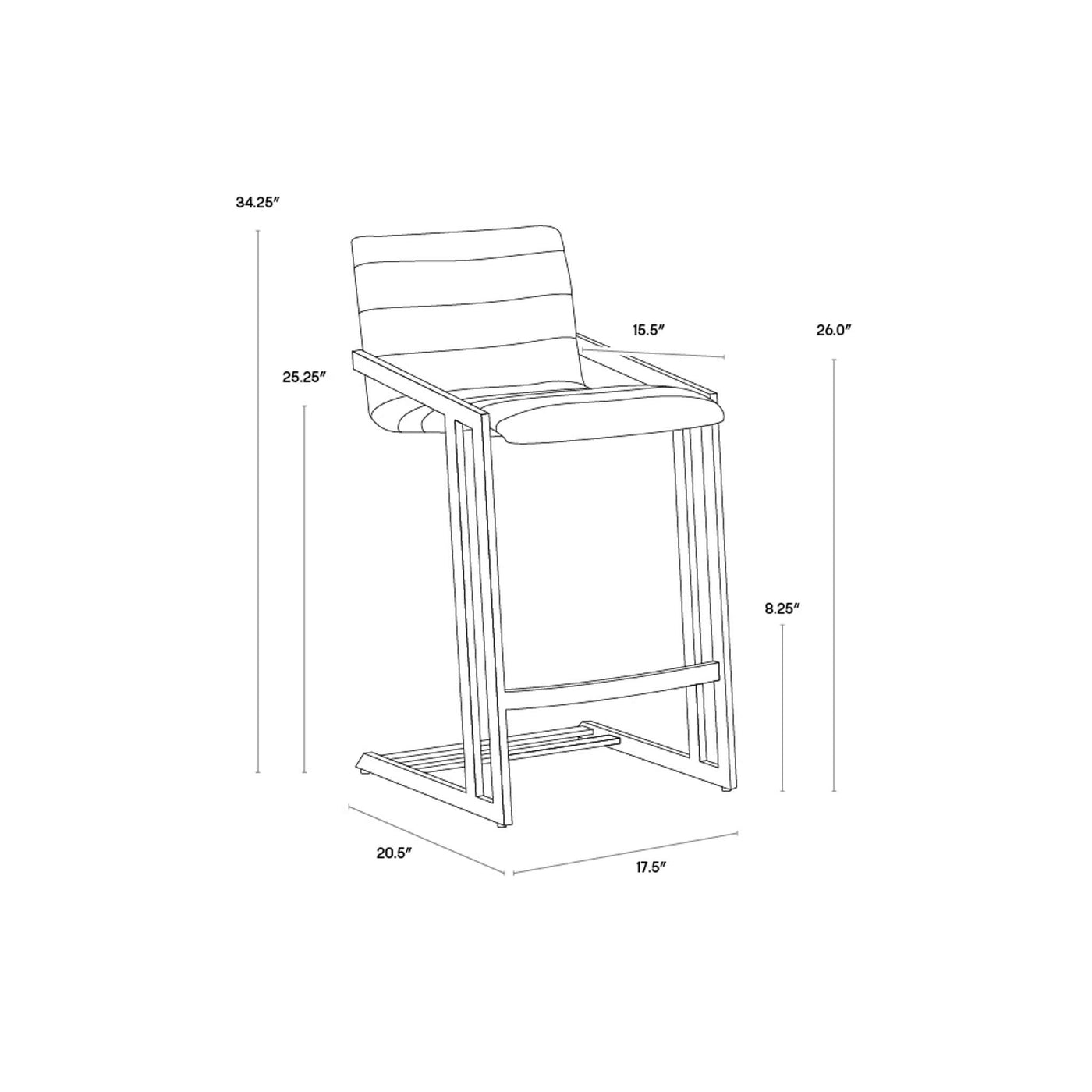 Webber Counter Stool (Sef Of 2)