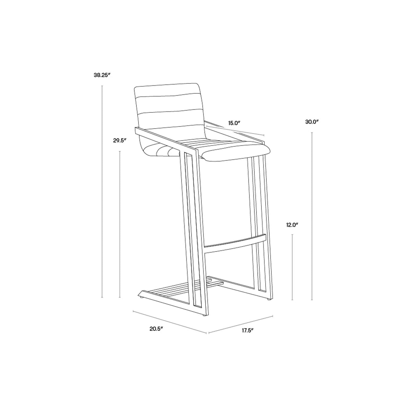 WEBBER BARSTOOL (Sef of 2)