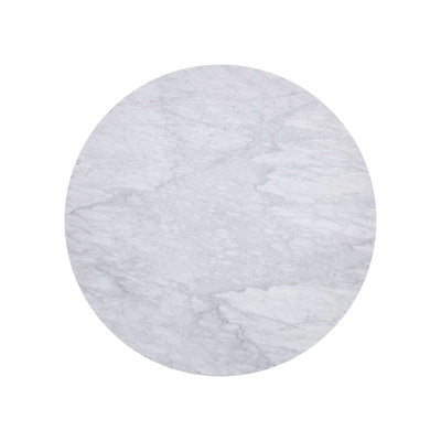 PALOMA DINING TABLE - ROUND - WHITE MARBLE - 54"