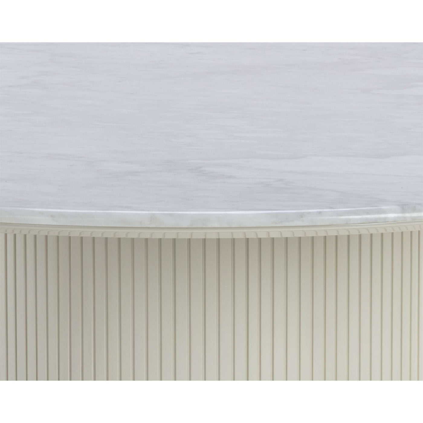 Paloma Dining Table - Round - White Marble - 54"