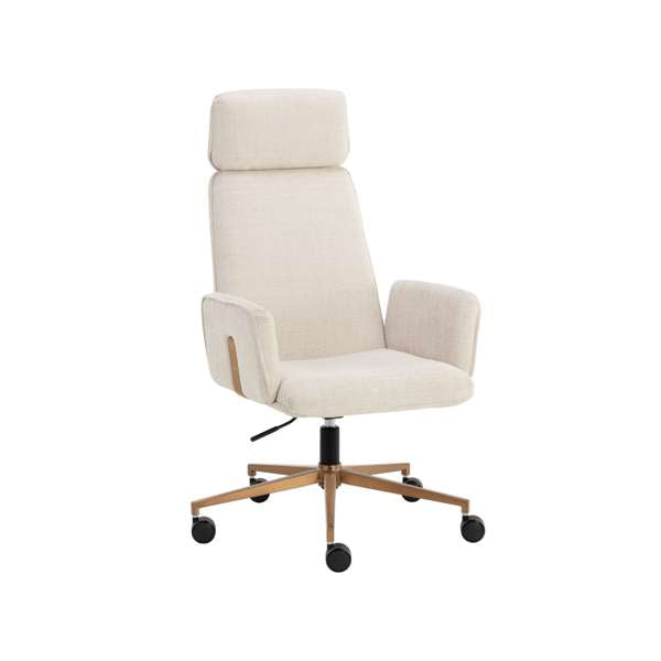 KALEV OFFICE CHAIR - CHACHA CREAM