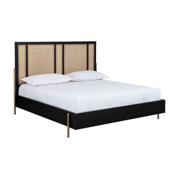 Avida Bed - King - Gold - Black/Natural