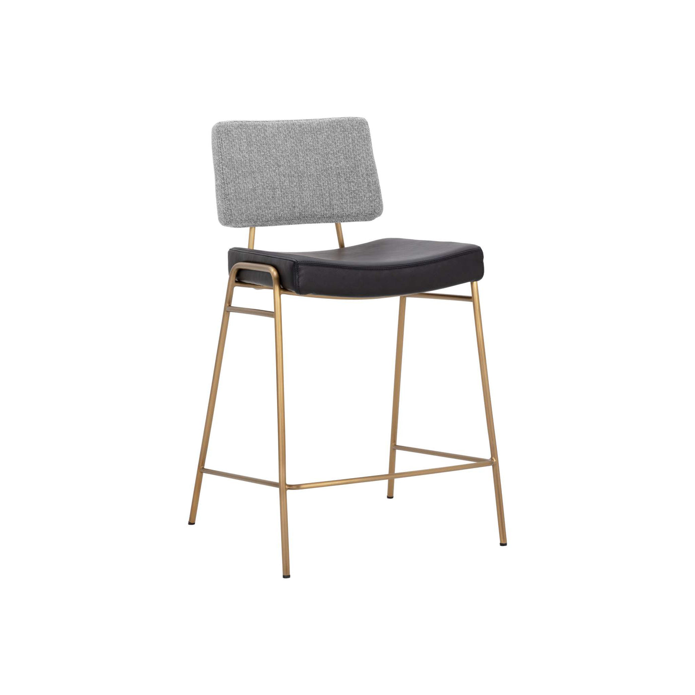 Brinley Counter Stool - Gold - Nightfall Black / Chacha Grey