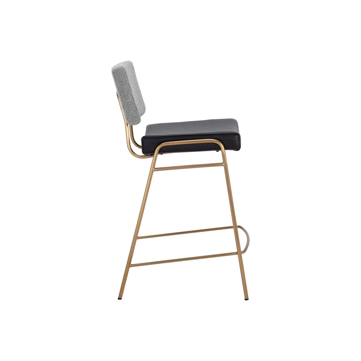 Brinley Counter Stool - Gold - Nightfall Black / Chacha Grey