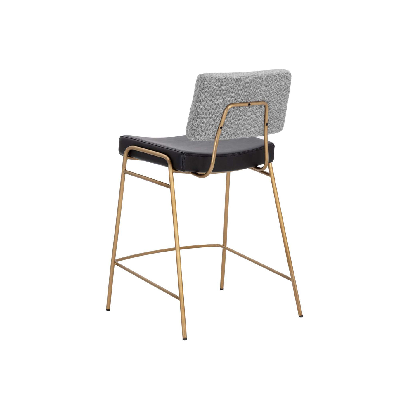 Brinley Counter Stool - Gold - Nightfall Black / Chacha Grey