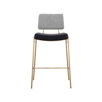 Brinley Barstool - Gold - Nightfall Black / Chacha Grey