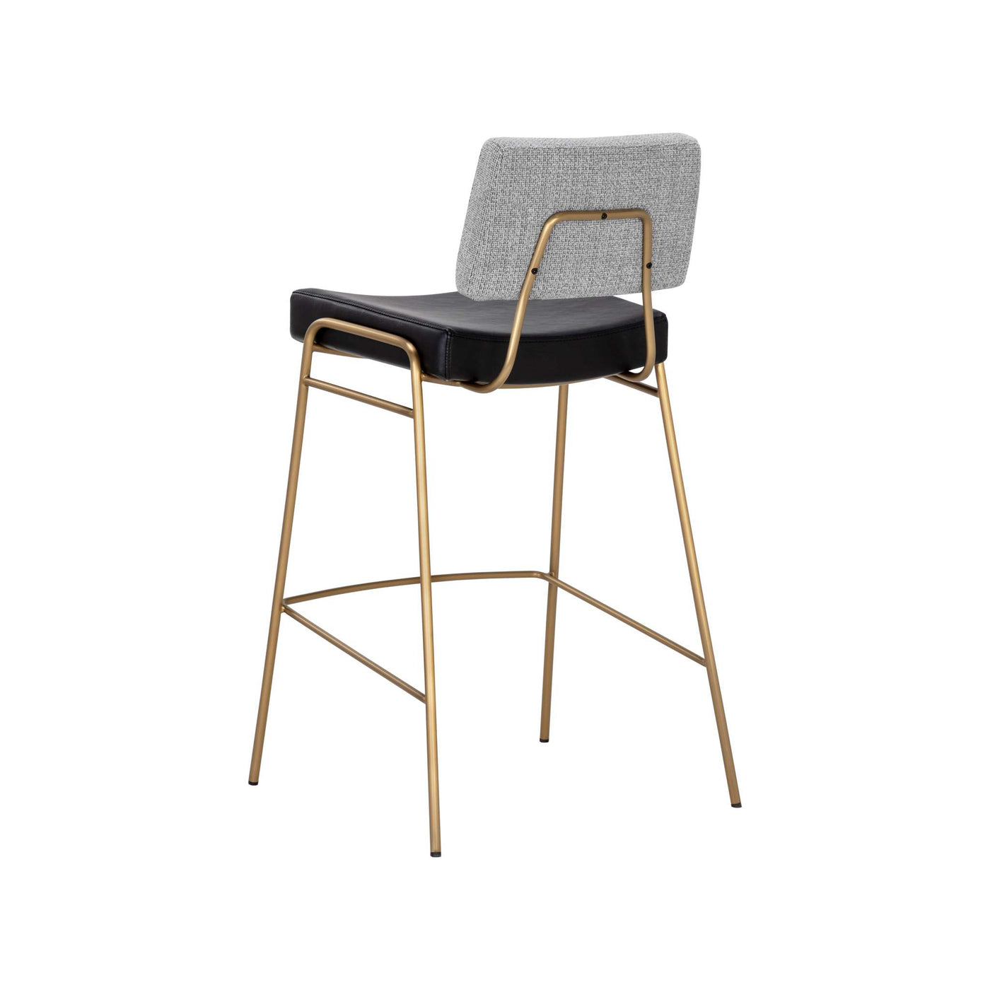 BRINLEY BARSTOOL - GOLD - NIGHTFALL BLACK / CHACHA GREY