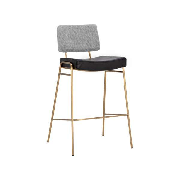 Brinley Barstool - Gold - Nightfall Black / Chacha Grey