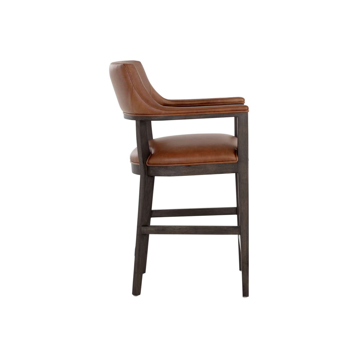 BRYLEA COUNTER STOOL - BROWN - SHALIMAR TOBACCO LEATHER