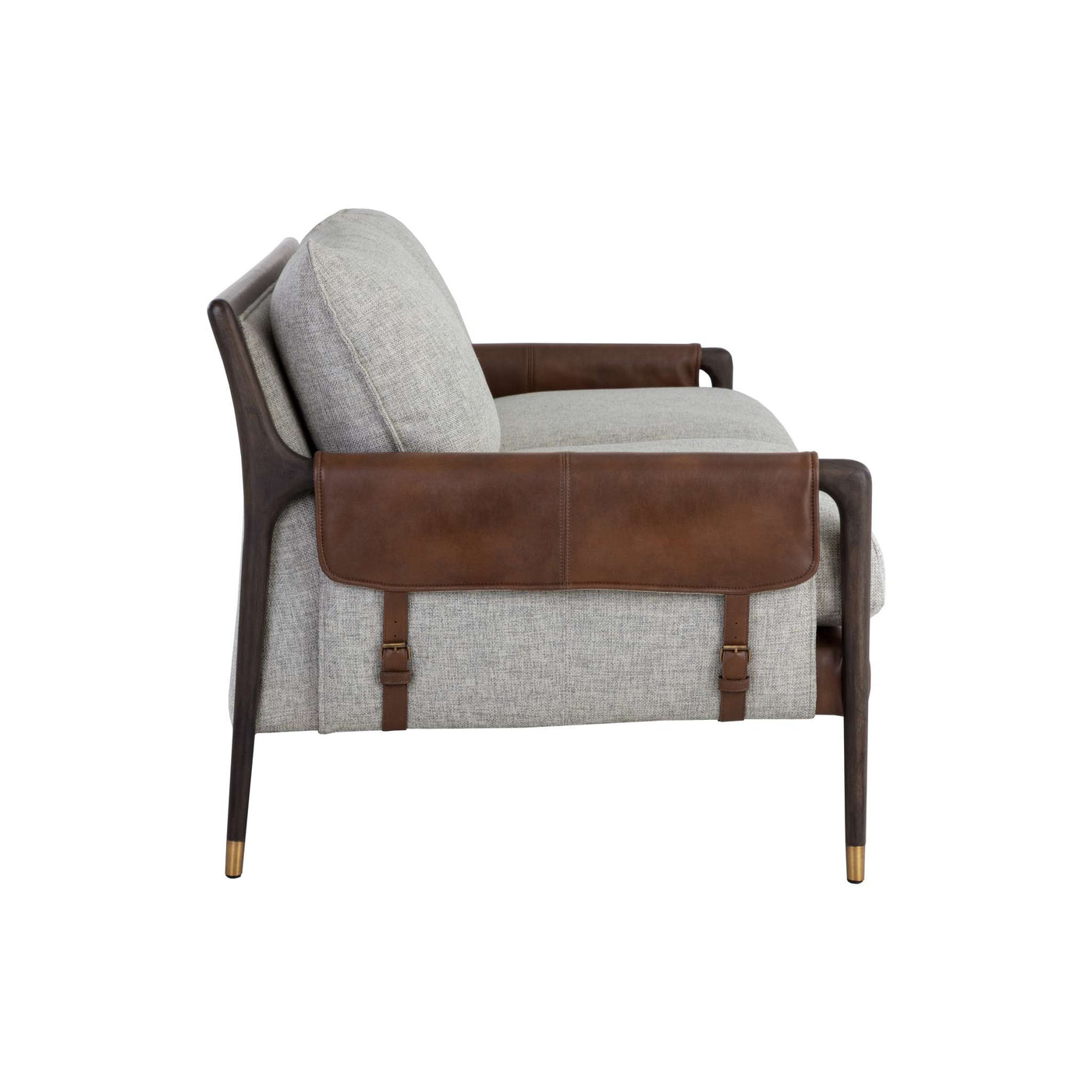 MAUTI SOFA - BROWN - VAULT FOG / BRAVO COGNAC