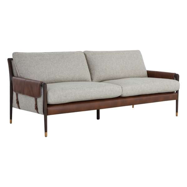 MAUTI SOFA - BROWN - VAULT FOG / BRAVO COGNAC