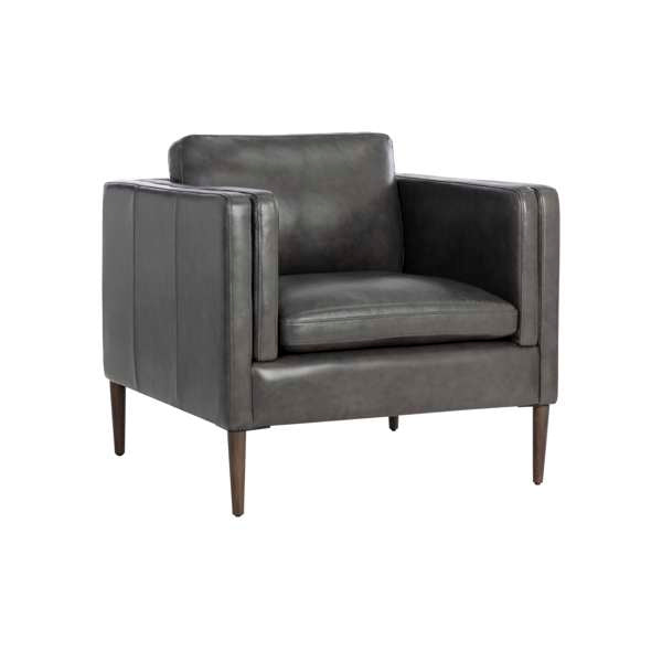 RICHMOND ARMCHAIR - BRENTWOOD CHARCOAL LEATHER