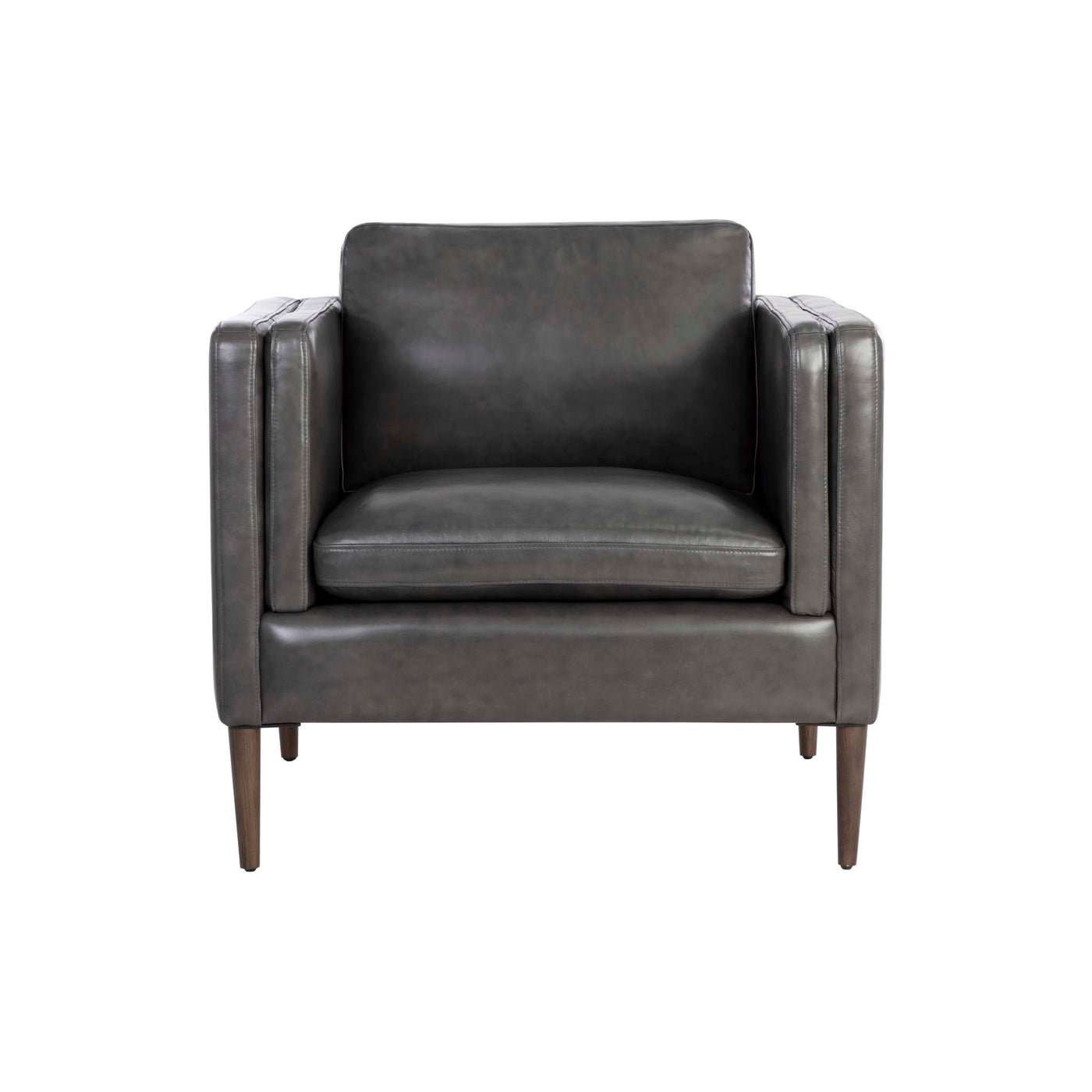 RICHMOND ARMCHAIR - BRENTWOOD CHARCOAL LEATHER