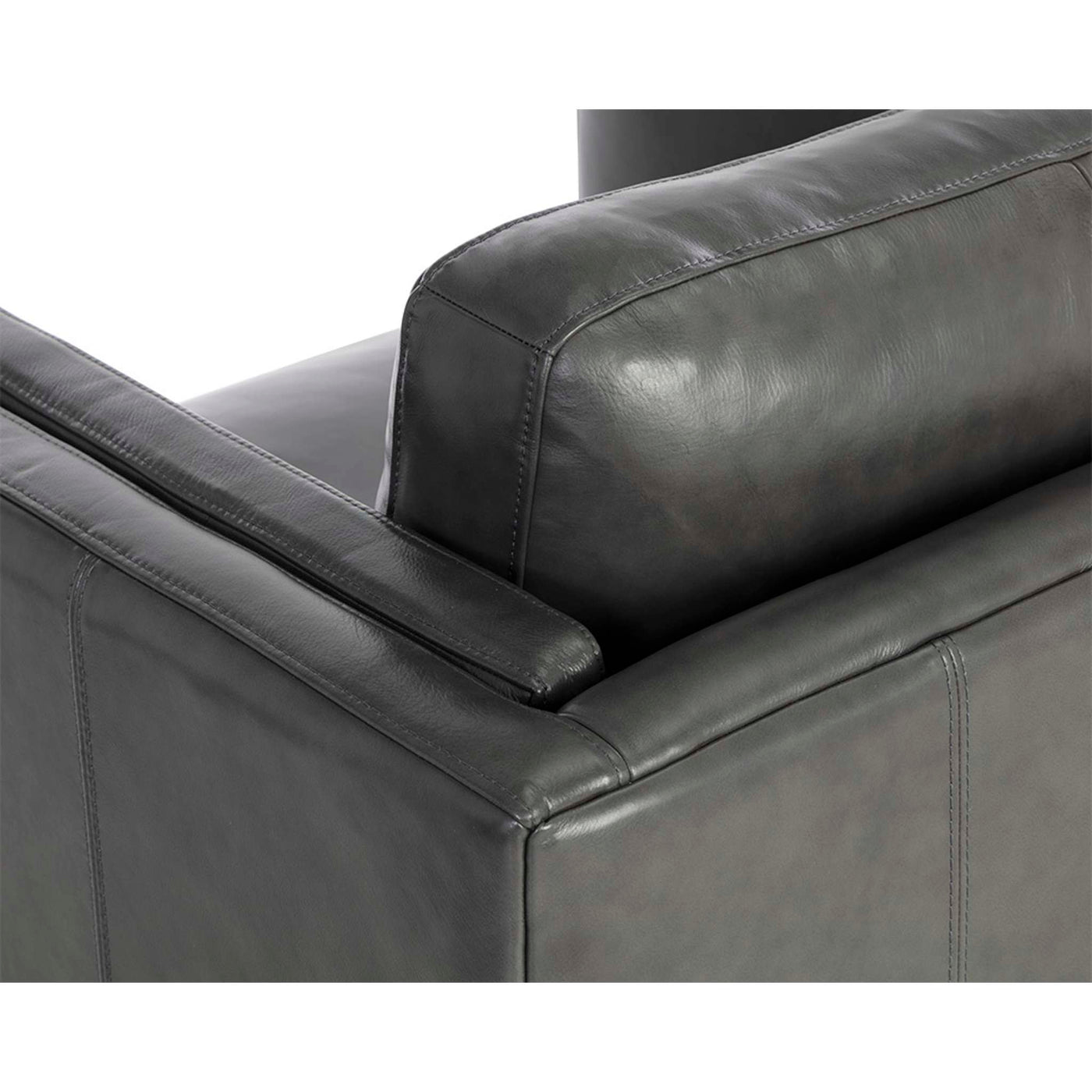 Richmond Armchair - Brentwood Charcoal Leather