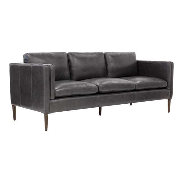 RICHMOND SOFA - BRENTWOOD CHARCOAL LEATHER