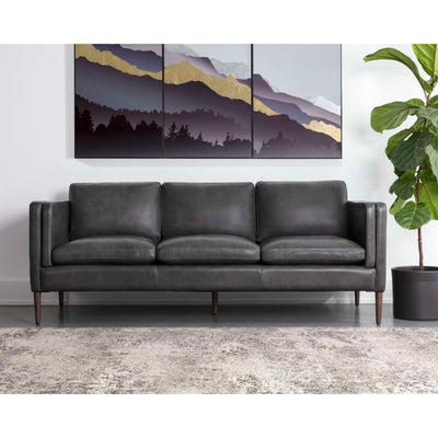 RICHMOND SOFA - BRENTWOOD CHARCOAL LEATHER