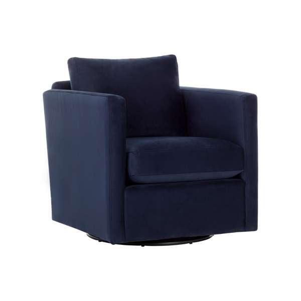 Georgie Swivel Lounge Chair - Abbington Navy