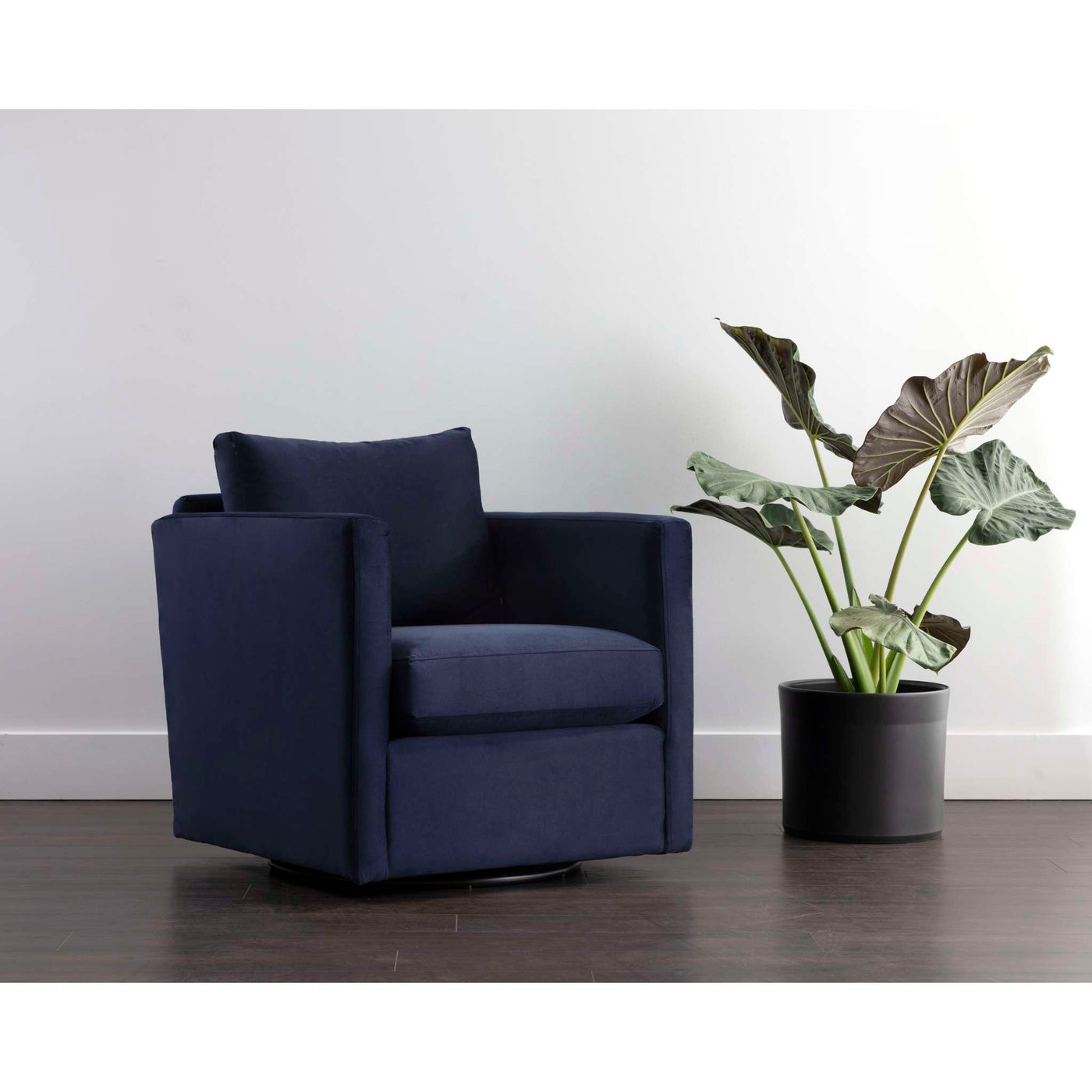 Georgie Swivel Lounge Chair - Abbington Navy