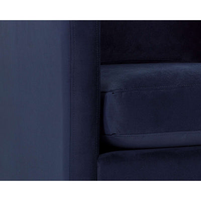 GEORGIE SWIVEL LOUNGE CHAIR - ABBINGTON NAVY