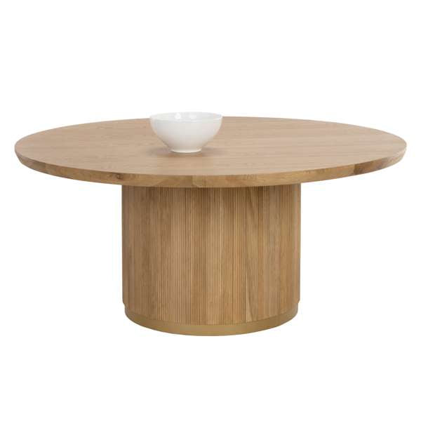 KALLA DINING TABLE - ROUND - RUSTIC OAK - 68"